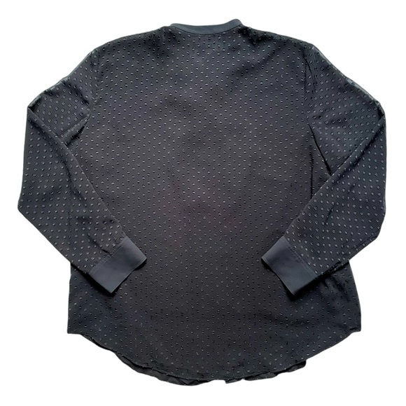 Ann Taylor Textured Ruffle Button Up Blouse - Picture 4 of 4